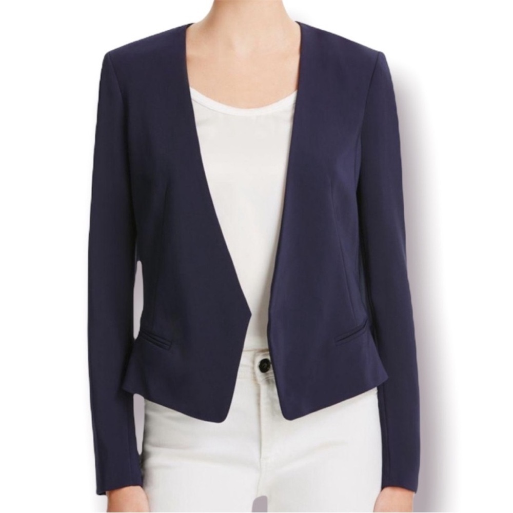 REBECCA TAYLOR | Navy Blue Blazer Jacket Size 2